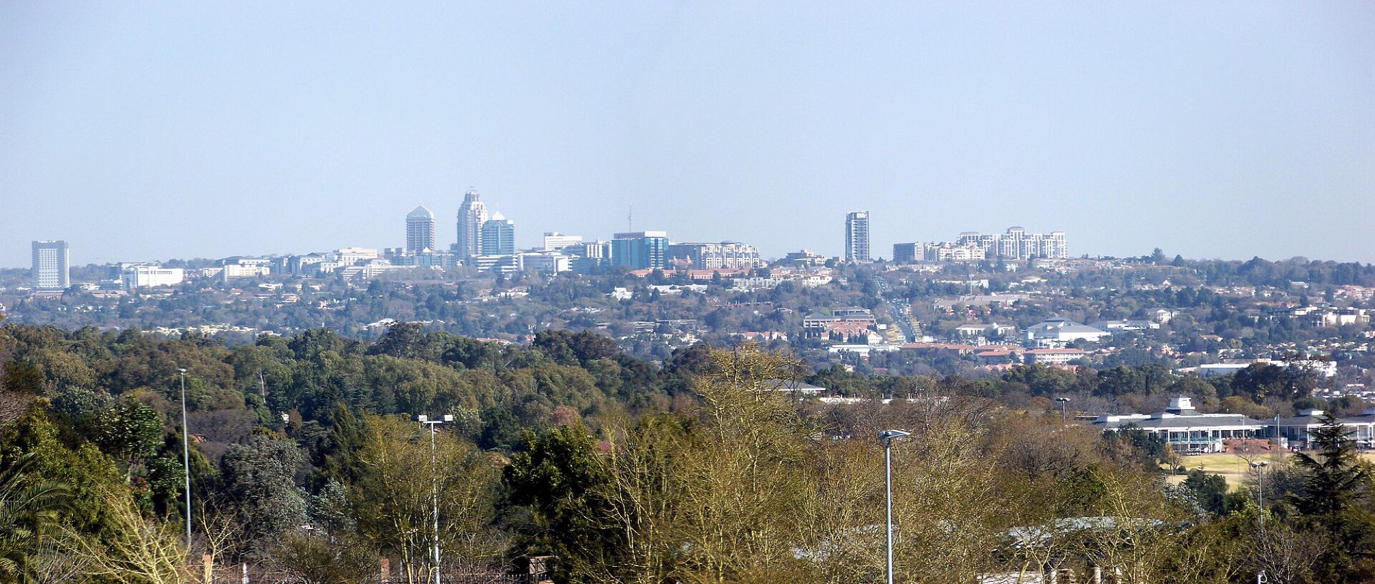 Sandton business district skyline